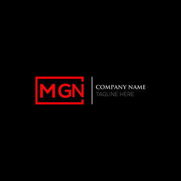 MGN letter luxury logo design on black background. MGN creative initials letter logo concept. MGN letter design.
