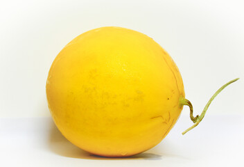yellow melon isolated on white