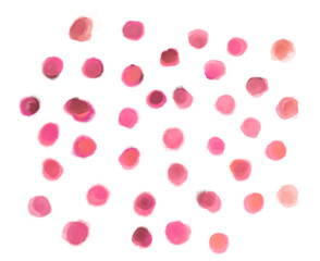 Watercolor painting decoration element dots dashs colorful artistic texture illustration