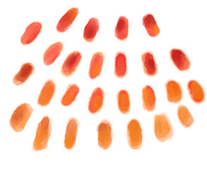 Watercolor painting decoration element dots dashs colorful artistic texture illustration