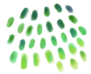 Watercolor painting decoration element dots dashs colorful artistic texture illustration