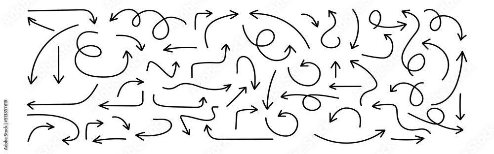 Poster arrows set icons. arrow vector collection. arrow. cursor. modern simple arrows.