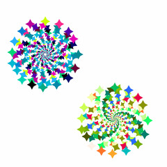 Abstract colorful star colorful background