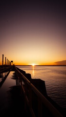 sunset on the pier