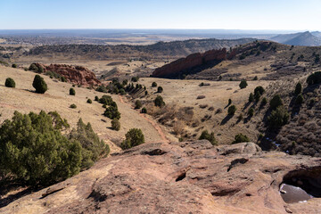 Hiking Trail at Red Rocks Park in Denver, Colorado