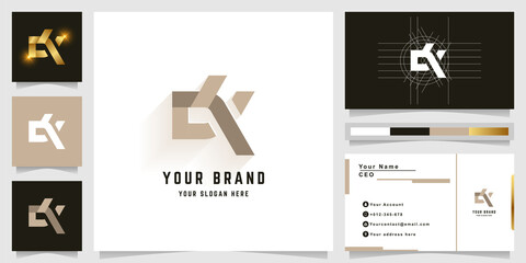 Letter dX or tX monogram logo