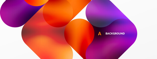 Round shapes and circle geometric abstract background. Vector Illustration For Wallpaper, Banner, Background, Card, Book Illustration, landing page