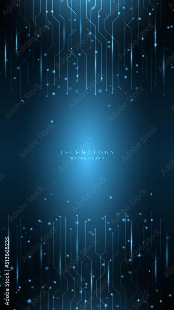 Aufkleber futuristic technology abstract background. abstract futuristic curve digital line design.modern futu