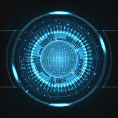 Hi-tech digital technology futuristic circuit digital. Abstract futuristic design. artificial intelligence. Modern futuristic design. Abstract technology vector illustration background.