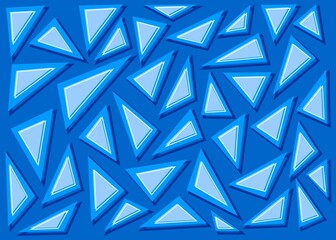 Simple geometric background with blue irregular triangle pattern