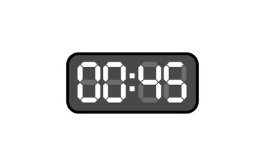 Digital clock, Alarm digital clock, Modern clock, Clock vector, Vector format.
