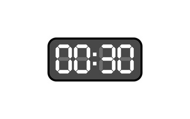 Digital clock, Alarm digital clock, Modern clock, Clock vector, Vector format.
