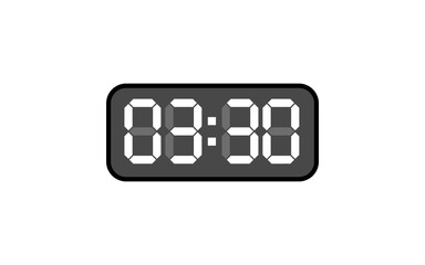 Digital clock, Alarm digital clock, Modern clock, Clock vector, Vector format.
