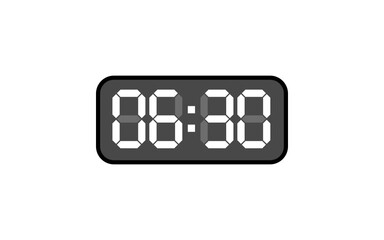 Digital clock, Alarm digital clock, Modern clock, Clock vector, Vector format.
