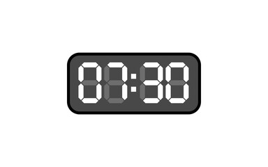 Digital clock, Alarm digital clock, Modern clock, Clock vector, Vector format.
