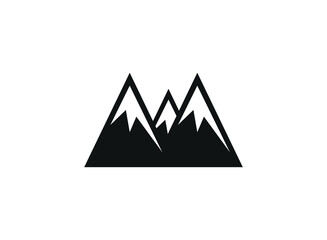 mountain icon illustration isolated vector sign symbol. eps 10.