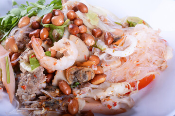 Glass Noodle Pork Nut Spicy Salad (Yum Woon Sen)