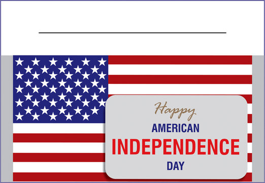 Happy American Independence day, 4th of July design, great for invitations, banners, wallpapers, cover image vector illustration design.