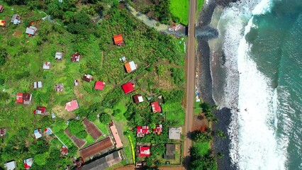 From above the Agua Ize coastal,Sao Tome,Africa