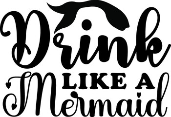 mermaid svg design cut files