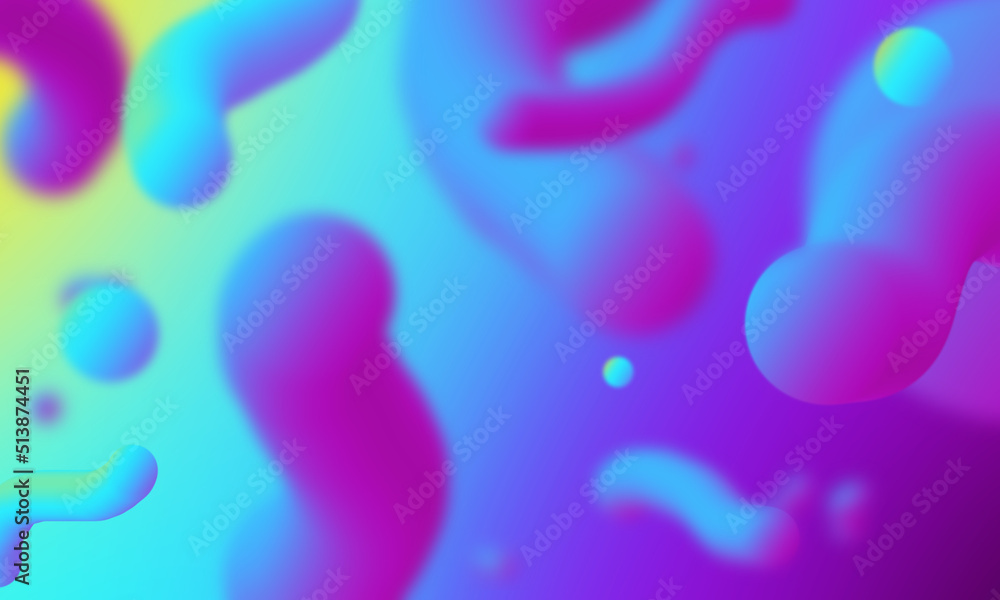 Aufkleber colorful abstract fluid wave. modern poster with gradient 3d flow shape. innovation background desig