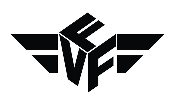 FVF three letter gaming logo in polygon cube shape logo design vector template. wordmark logo | emblem logo | monogram logo | initial letter logo | sports logo | minimalist logo | typography logo |