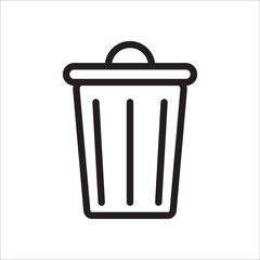 trashcan icon vector design template