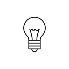 bulb lamp vector for website symbol icon presentation