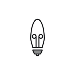 bulb lamp vector for website symbol icon presentation