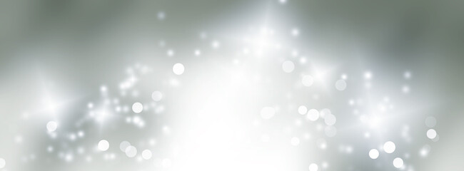 white and gray blur abstract background. bokeh christmas blurred beautiful shiny Christmas lights