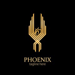 Simple and elegant Phoenix professional logo design