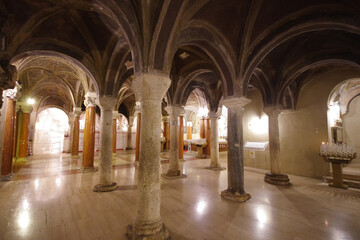 Naklejka premium Ascoli Piceno, Marche: Crypt of the Cathedral of S. Emidio