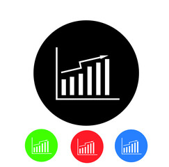 SEO logo or icon, isolated flat single symbol graph, icons in black, red, blue, green style, a set of colored icons