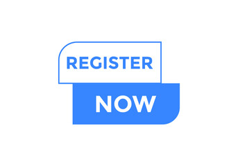 Register Now button. Register Now web templates. Social Media banner.
