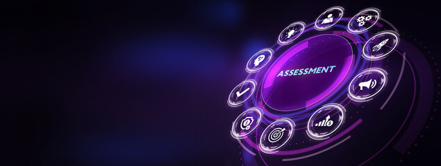 Business, Technology, Internet and network concept. Assessment analysis evaluation measure.