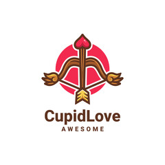 Illustration vector graphic of Cupid Love Logo, good for logo design