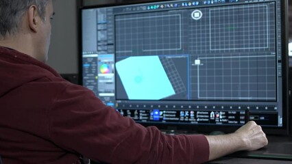 Graphic Designer Working - Powered by Adobe