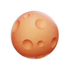 Fototapeta premium Premium planet icon 3d rendering on isolated background