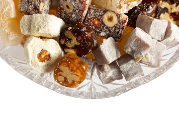 Various Turkish delights in the sugar bowl