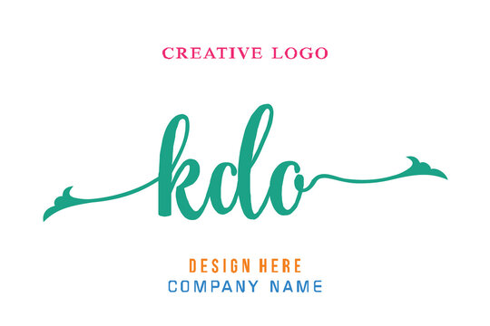 KDO lettering, perfect for company logos, offices, campuses, schools, religious education