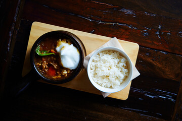 indian chicken curry with rice