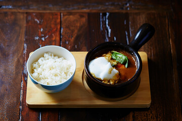 Beef Vegetable Curry and Rice