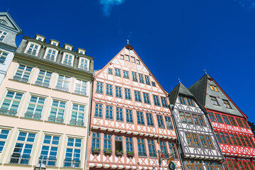 Obraz premium Frankfurt, Germany - June 12, 2019: Old Town of Frankfurt am Main, Germany.