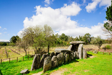 dolmen de Cunha Baixa, entre 3000 y 2500 aC, Beira Baixa, Portugal, europa © Tolo
