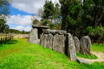 dolmen de Cunha Baixa, entre 3000 y 2500 aC, Beira Baixa, Portugal, europa © Tolo