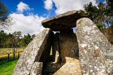 dolmen de Cunha Baixa, entre 3000 y 2500 aC, Beira Baixa, Portugal, europa © Tolo
