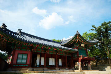 Korean traditional palace, travel in Korea	