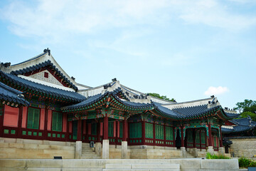 Korean traditional palace, travel in Korea