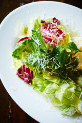 salad with arugula and cheese