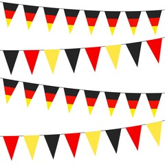 Garlands of Germany on a white background	
